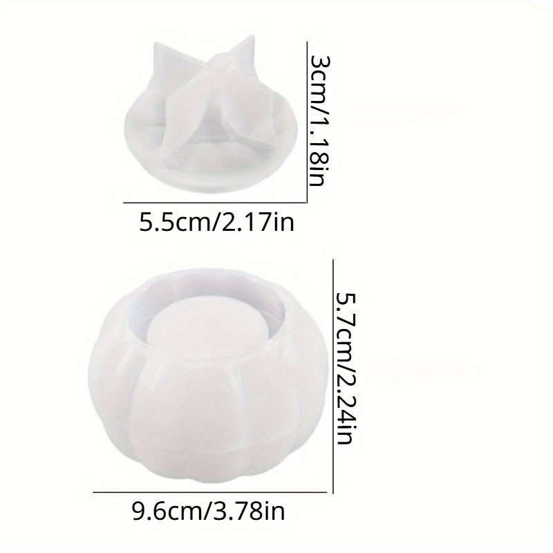 2 ชิ้นฟักทอง Jar แม่พิมพ์ซิลิโ - Candle Molds บทวิจารณ์และราคา