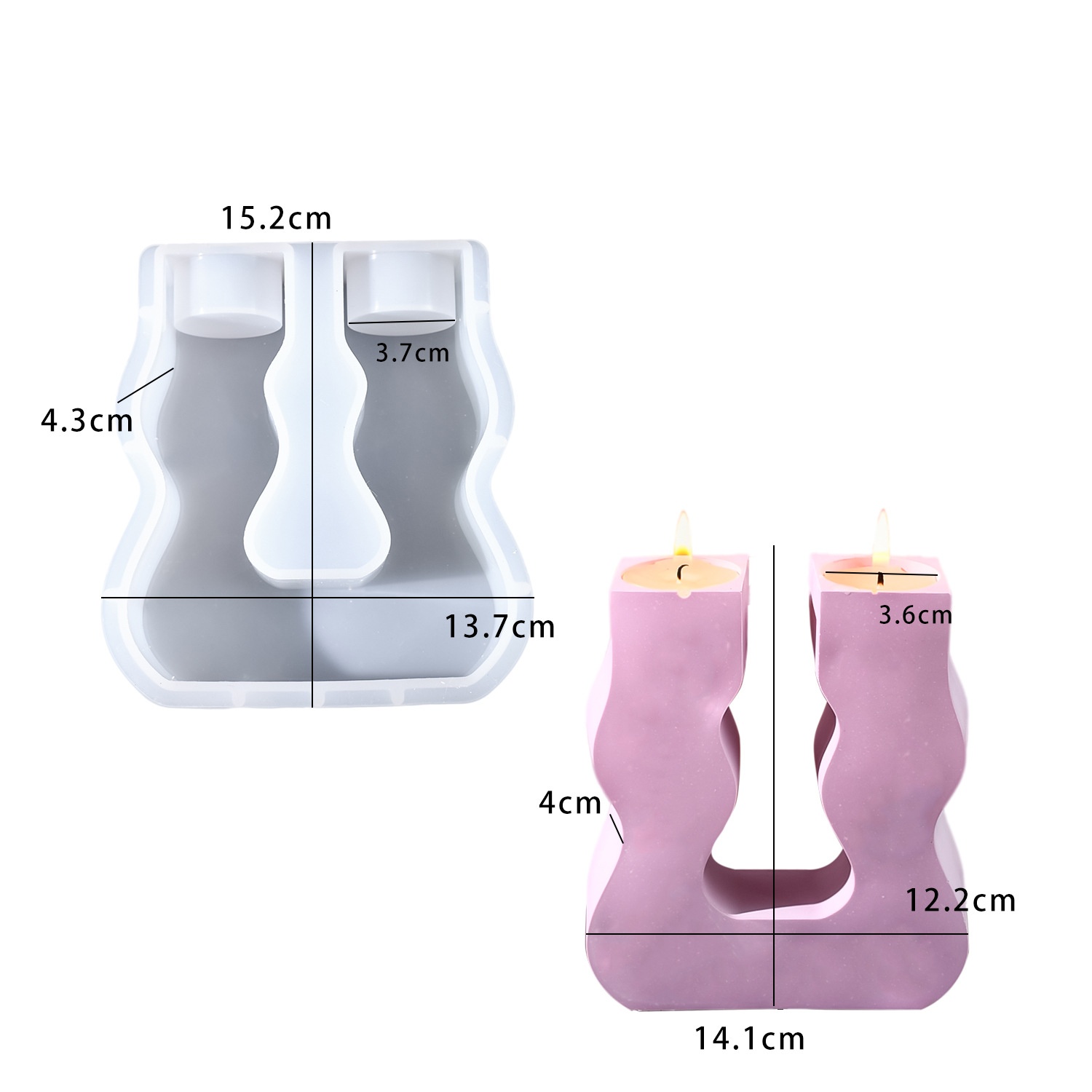 แม่พิมพ์เรซิ่นอีพ็อกซี่ DIY รู - Candle Molds บทวิจารณ์และราคา
