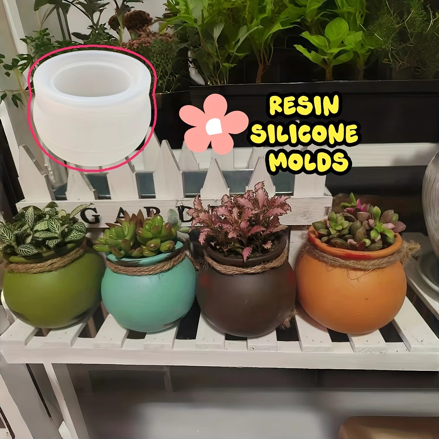 แม่พิมพ์กระถางดอกไม้ซิลิโคน, แ - Candle Containers บทวิจารณ์และราคา