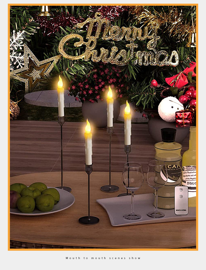 เทียนแท่งสีงาช้างไร้เปลวไฟ กระ - Candle Wick บทวิจารณ์และราคา