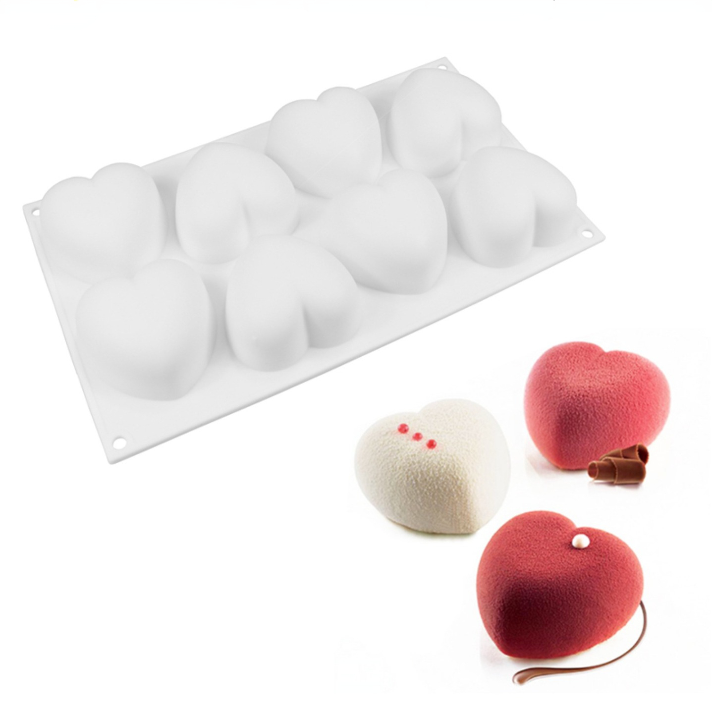 Love Heart ซิลิโคนสบู่แม่พิมพ์ - Candle Making Kit บทวิจารณ์และราคา