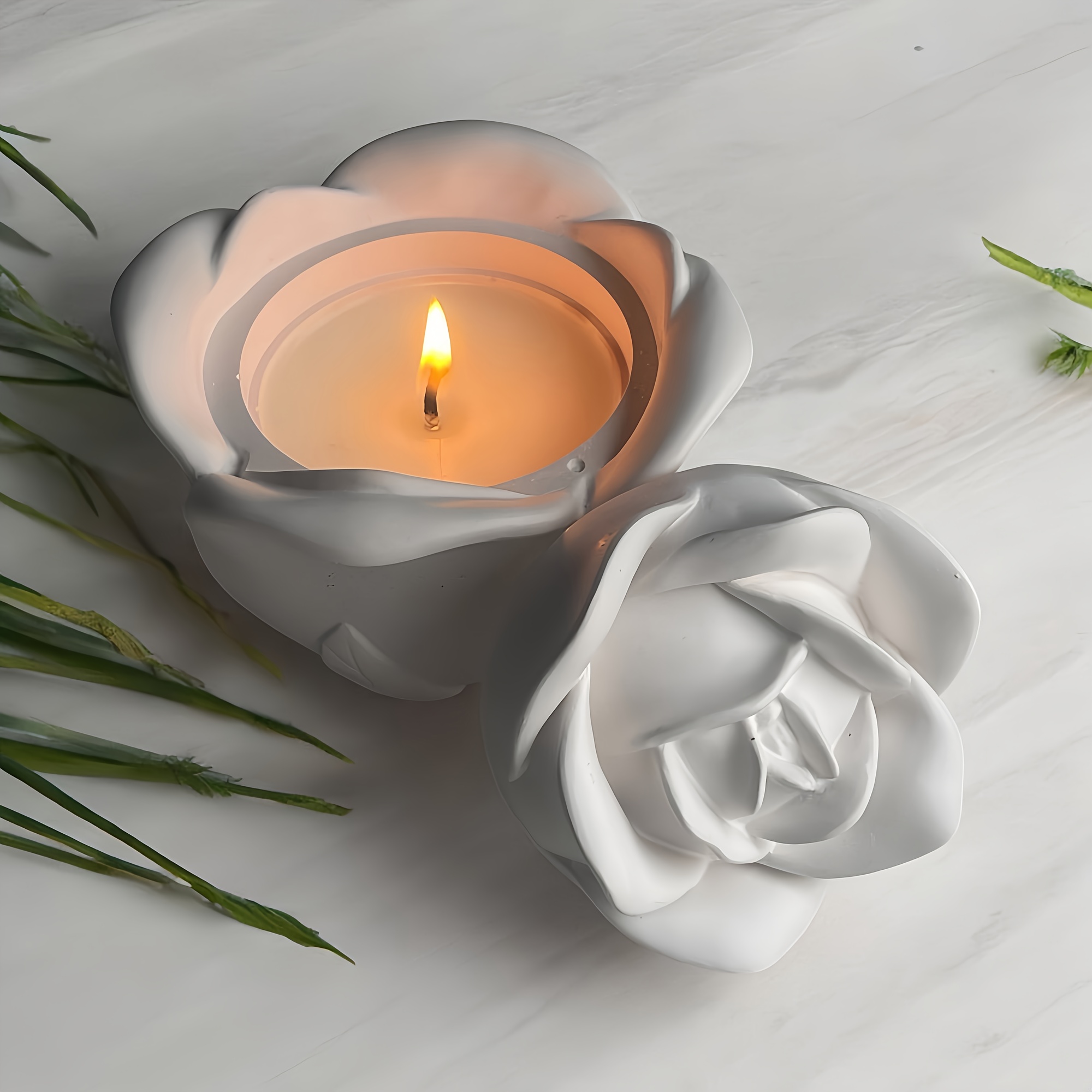 ชุดแม่พิมพ์ซิลิโคนรูปดอกกุหลาบ - Candle Molds บทวิจารณ์และราคา
