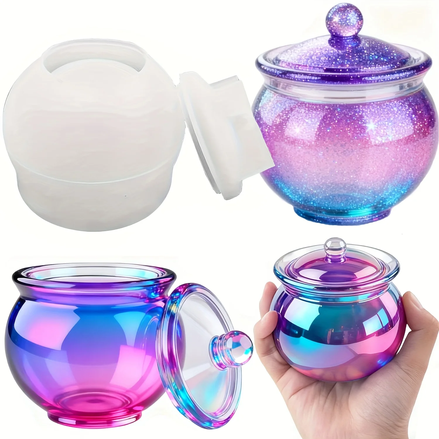 แม่พิมพ์เรซิ่นทรงกลม 1 ชุด พร้ - Candle Molds บทวิจารณ์และราคา