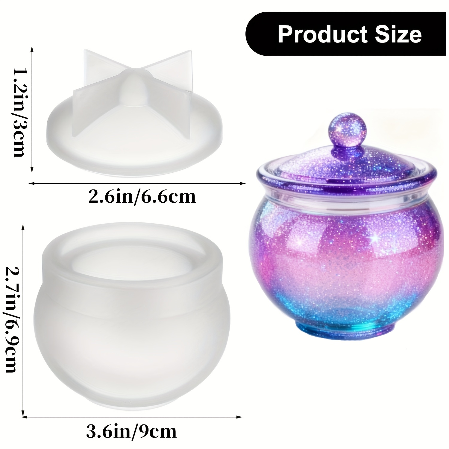 แม่พิมพ์เรซิ่นทรงกลม 1 ชุด พร้ - Candle Molds บทวิจารณ์และราคา